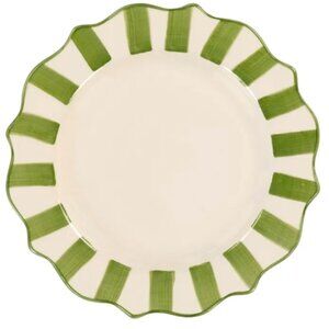 Anna + Nina Scalloped Striped Salad Plate, New